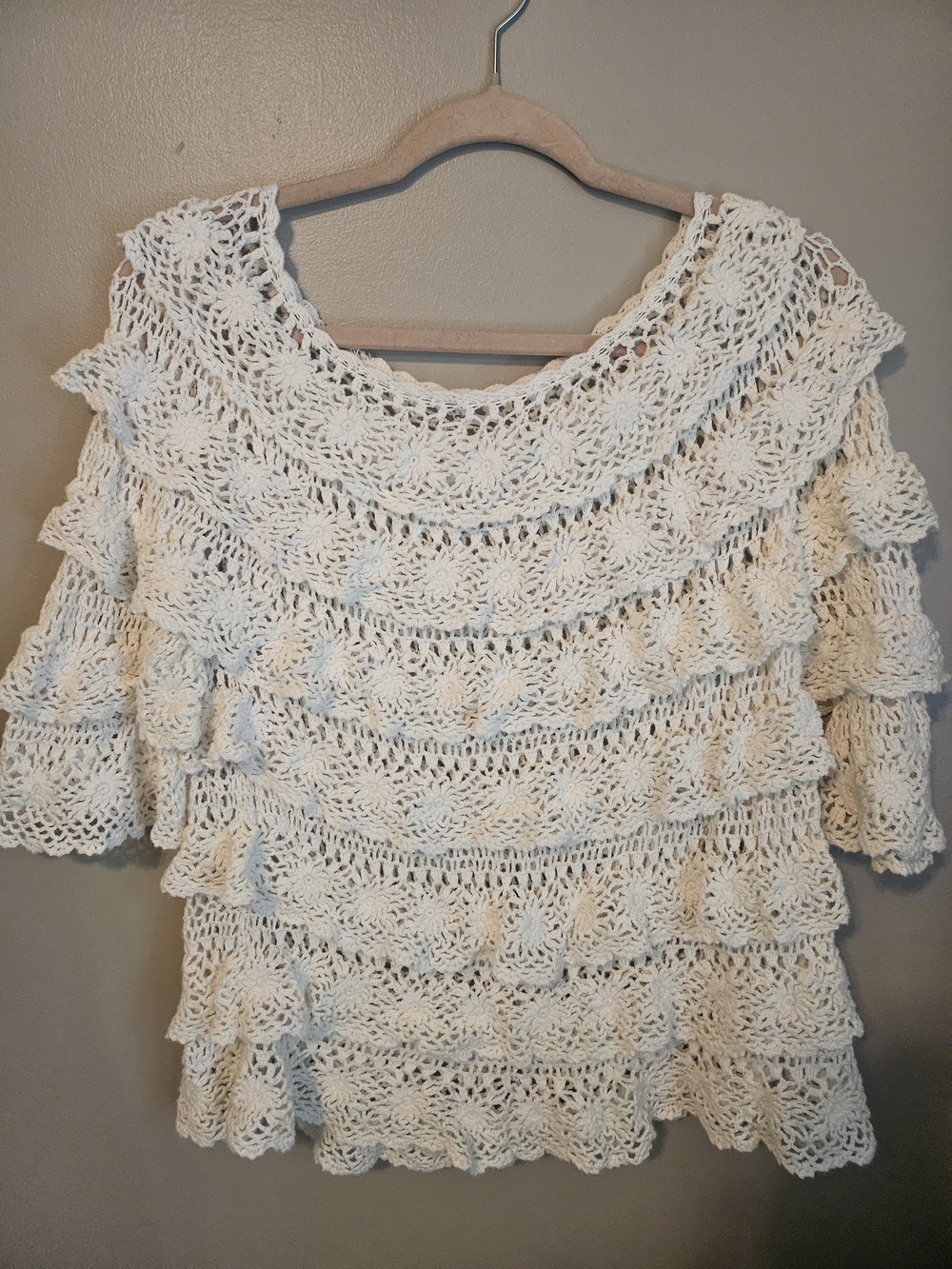 Cottagecore Crochet Ruffle Top - Picture 11 of 11